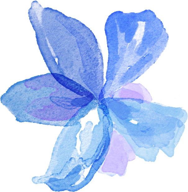 Watercolor Decorative Flower Illustration